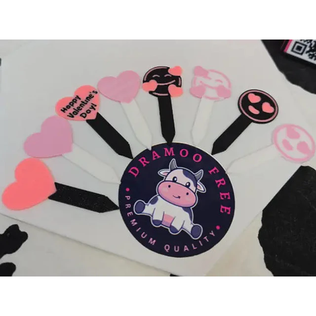 Adorno Para Magdalenas San Valentín Pack De 6