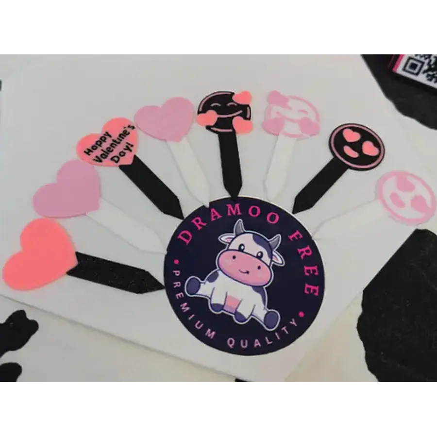 Adorno Para Magdalenas San Valentín Pack De 6