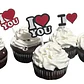 Adornos Para Cupcakes De San Valentín Pack De 5 - Miniatura 1