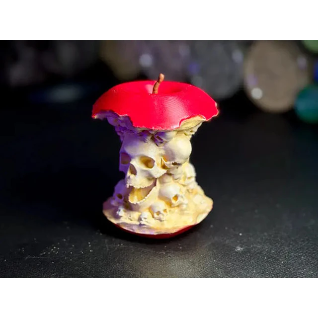 Figura De Manzana Con Calaveras