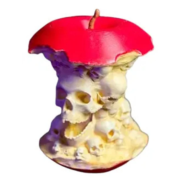 Figura De Manzana Con Calaveras