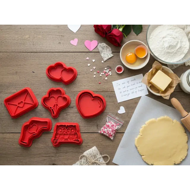 Juego De Cortadores De Galletas - San Valentín
