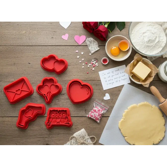 Juego De Cortadores De Galletas - San Valentín 1