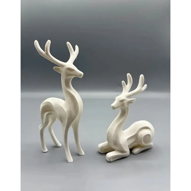 Adorno Navidad - Par De Renos (pack 2 Un)