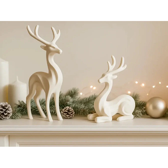 Adorno Navidad - Par De Renos (pack 2 Un) 4