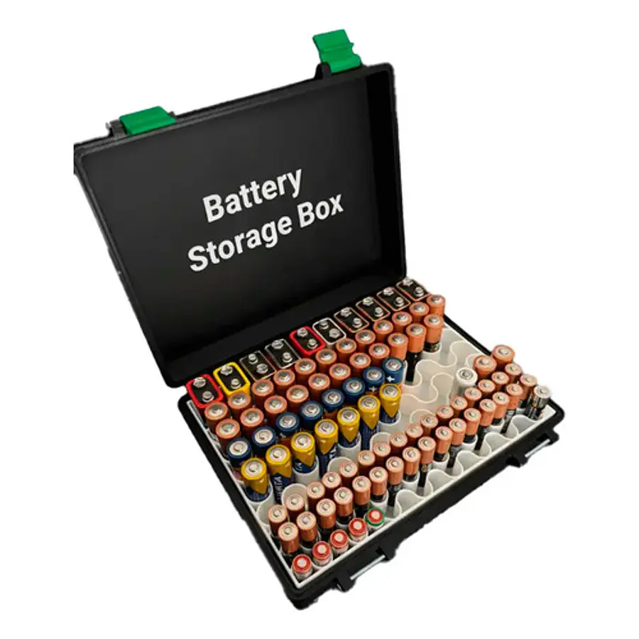Caja De Almacenamiento De Baterías (para 118 Baterías)