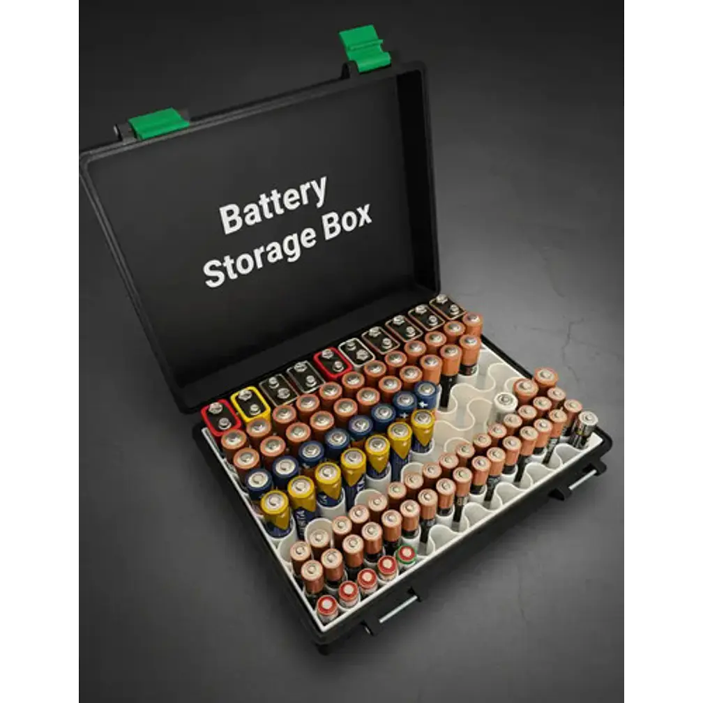 Caja De Almacenamiento De Baterías (para 118 Baterías) 2