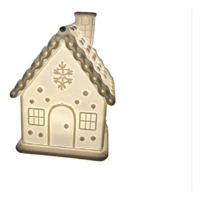 Portavelas Led- Casa De Navidad Invernal