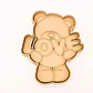 Cortador De Galletas - Osito Con La Palabra Love - Miniatura 1
