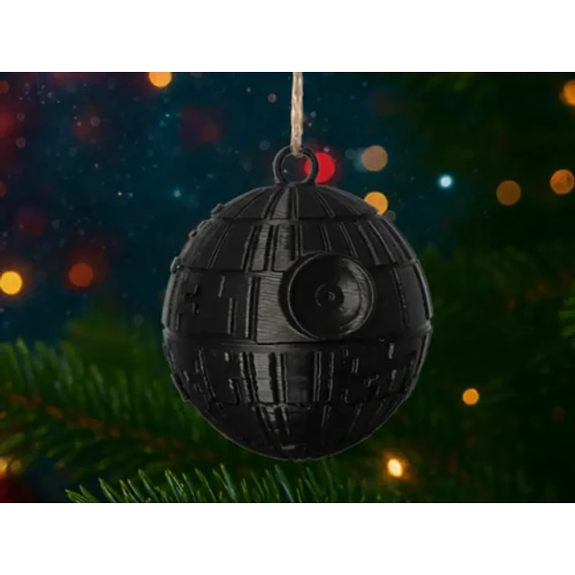 Adorno Para El Árbol De Navidad- Estrella De La Muerte