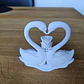 Escultura De Cisne & Rosa Para San Valentín - Miniatura 3