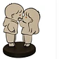 Cuadro Decorativo- Beso De Pareja Enamorada - Miniatura 1