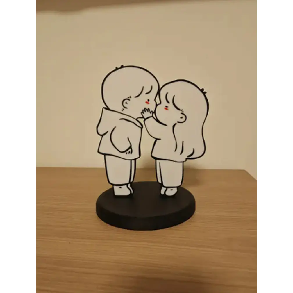 Cuadro Decorativo- Beso De Pareja Enamorada 2
