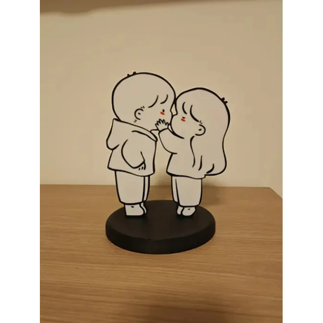 Cuadro Decorativo- Beso De Pareja Enamorada