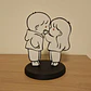 Cuadro Decorativo- Beso De Pareja Enamorada - Miniatura 2