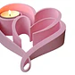 Portavelas Corazones Para El Día De San Valentín - Miniatura 1