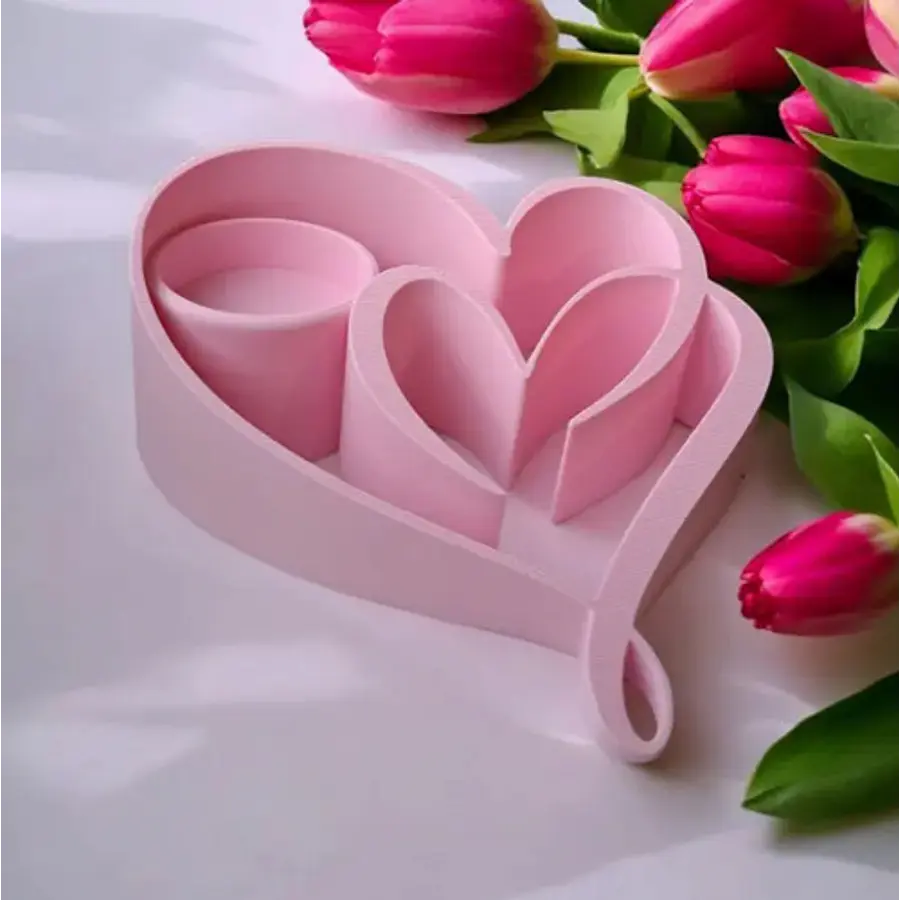 Portavelas Corazones Para El Día De San Valentín