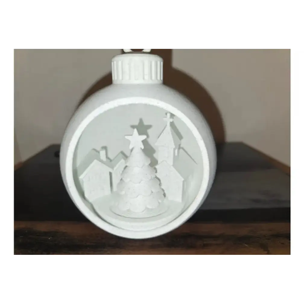 Adorno Para El Árbol De Navidad- Pueblo De Nieve 4