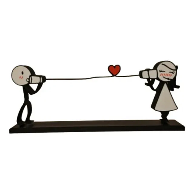 Cuadro Decorativo- Pareja Enamorada A La Distancia
