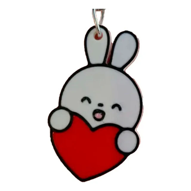 Llavero De Conejo - San Valentín
