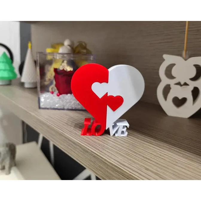 Corazón Partido Día De San Valentín 2