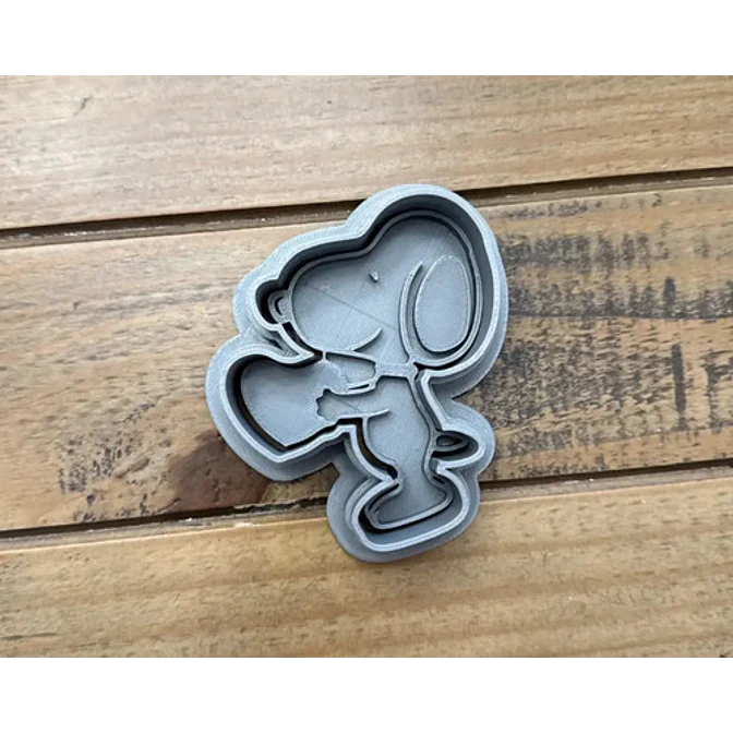 Cortador De Galletas Snoopy Corazón De San Valentín 2