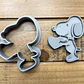 Cortador De Galletas Snoopy Corazón De San Valentín - Miniatura 3