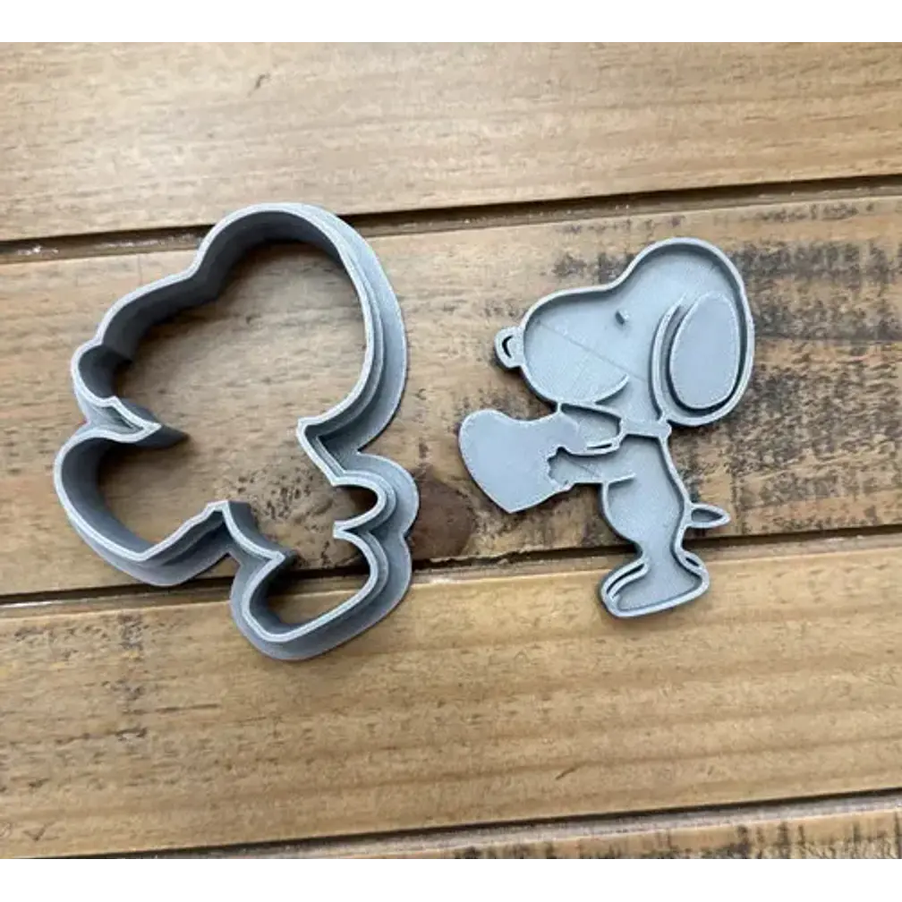 Cortador De Galletas Snoopy Corazón De San Valentín 4
