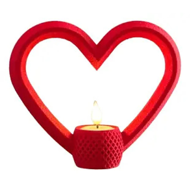 Portavela Corazones Para El Día De San Valentín (pack De 3)