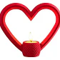 Portavela Corazones Para El Día De San Valentín (pack De 3) - Miniatura 2