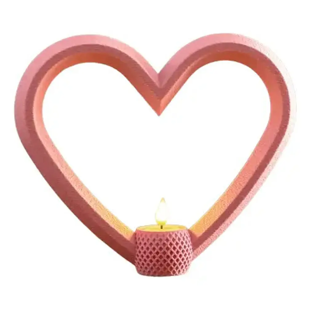Portavela Corazones Para El Día De San Valentín (pack De 3) 4