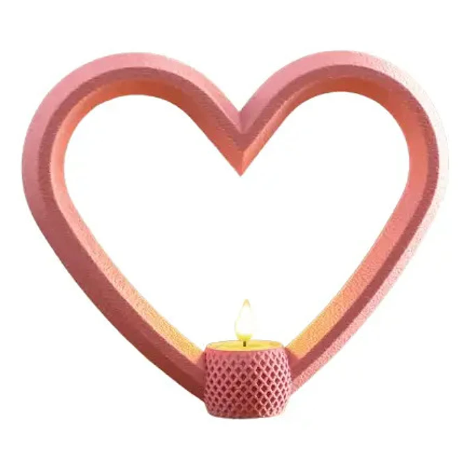 Portavela Corazones Para El Día De San Valentín (pack De 3) 4