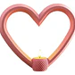 Portavela Corazones Para El Día De San Valentín (pack De 3) - Miniatura 4