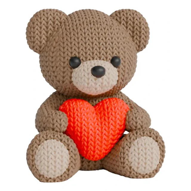 Peluche Osito De Punto Para El Día De San Valentín