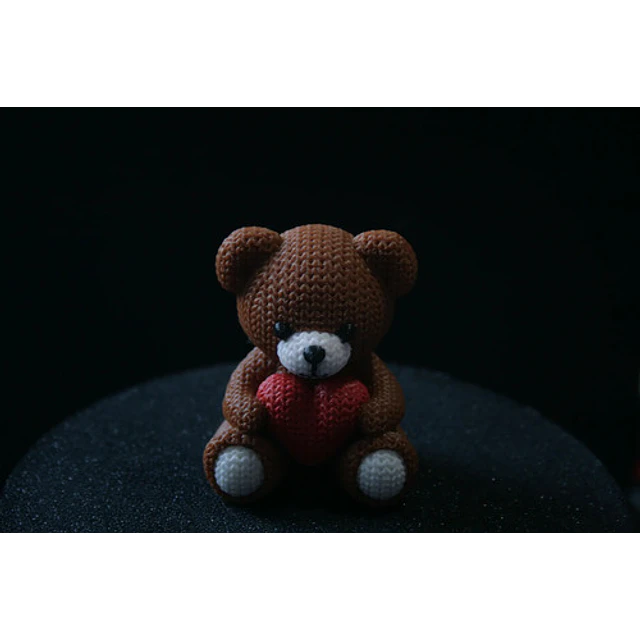 Peluche Osito De Punto Para El Día De San Valentín