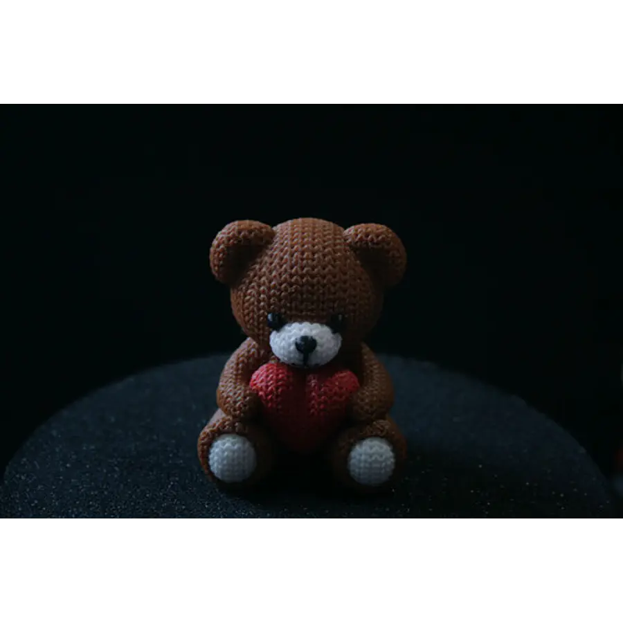 Peluche Osito De Punto Para El Día De San Valentín