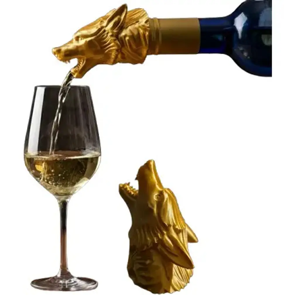 Tapa Vertedora De Botella Cabeza De Lobo 3