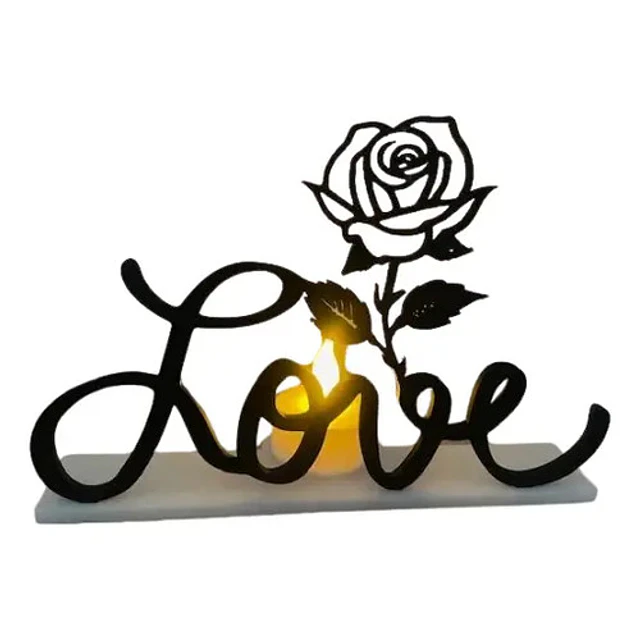 Porta Vela Love Color Negro