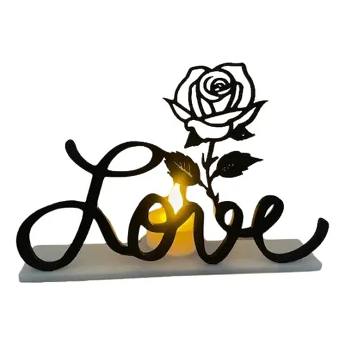 Porta Vela Love Color Negro 1