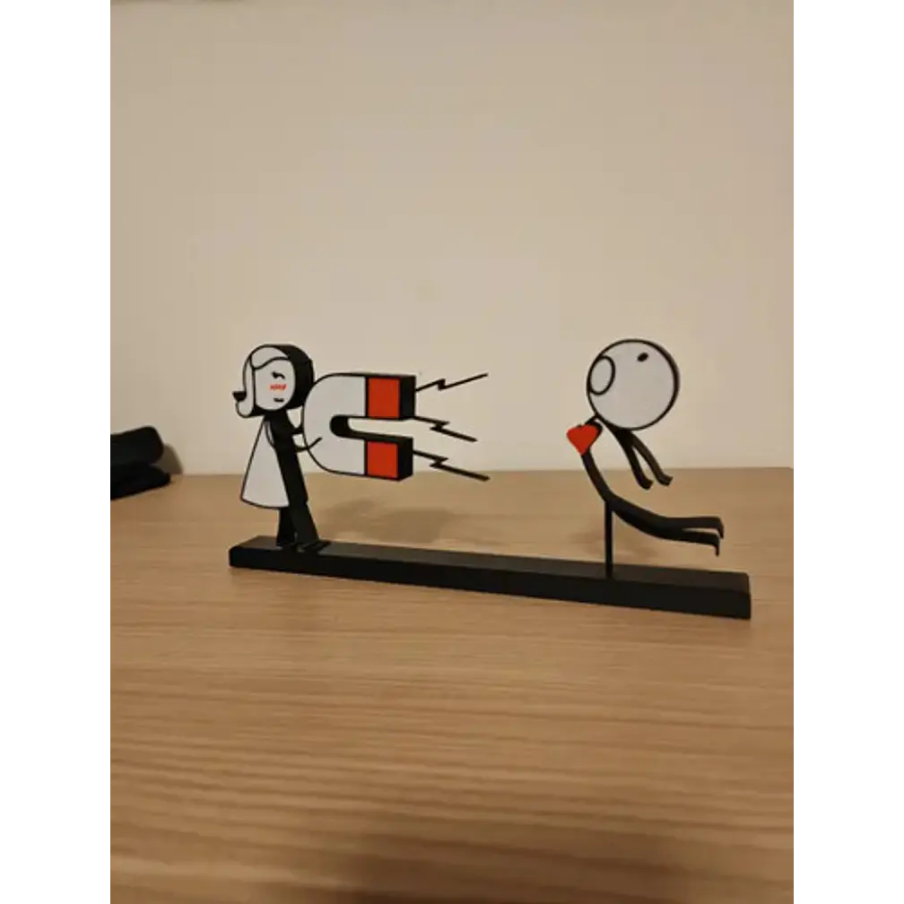 Cuadro Decorativo- Pareja Atraída Por Imán San Valentín 3