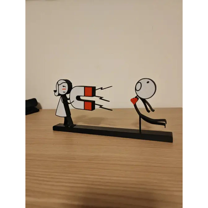 Cuadro Decorativo- Pareja Atraída Por Imán San Valentín 3