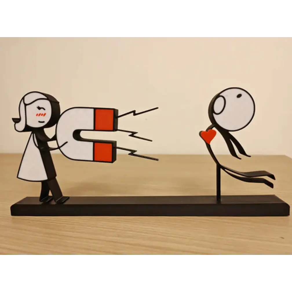 Cuadro Decorativo- Pareja Atraída Por Imán San Valentín 4
