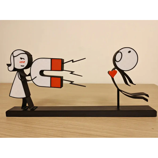 Cuadro Decorativo- Pareja Atraída Por Imán San Valentín 4