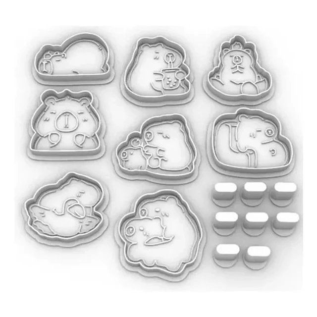 Cortador De Galletas De Capibara (pack 8)