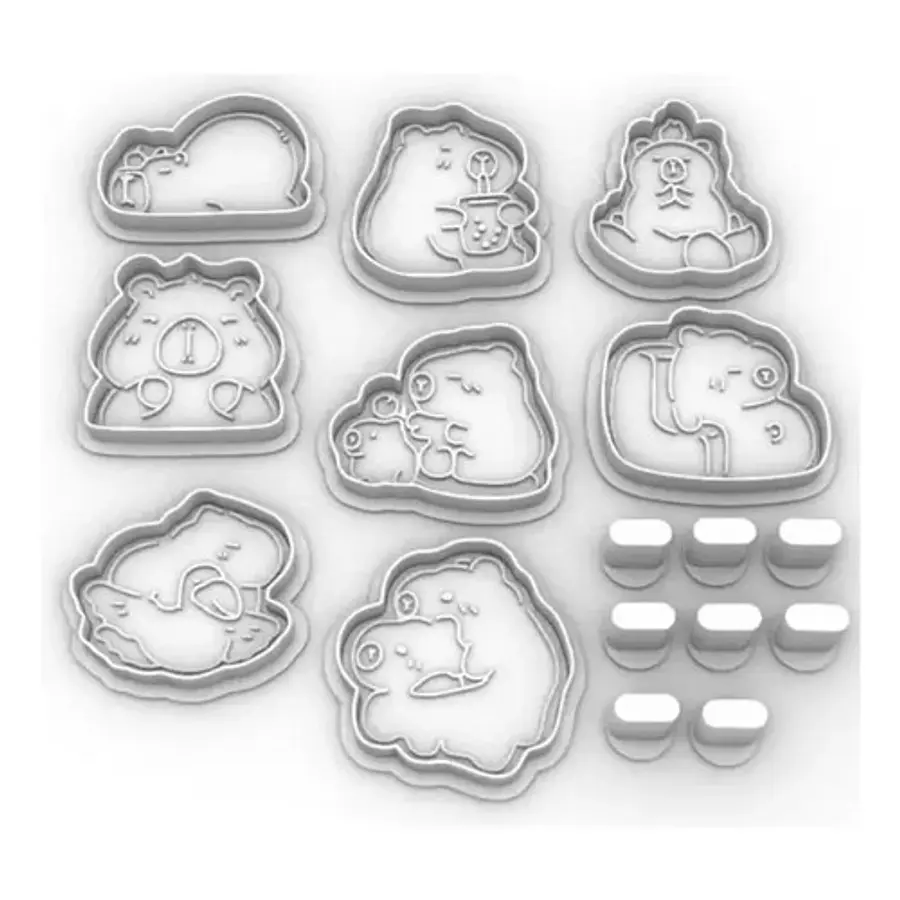 Cortador De Galletas De Capibara (pack 8)