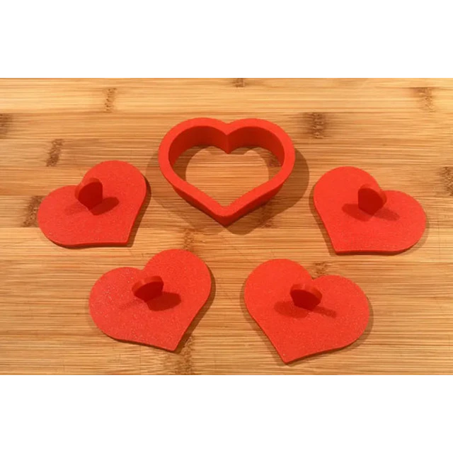 Cortador Y Sellos Galletas Amor - San Valentín (pack 4 Un)