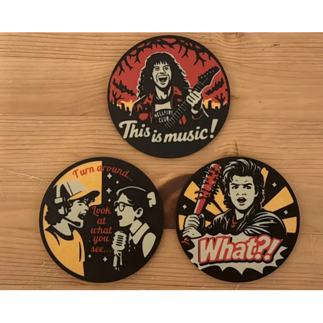 Posavasos - Stranger Things (pack 3 Un)