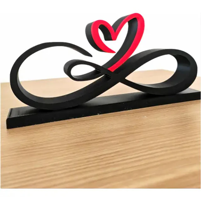 Cuadro Decorativo- Corazón Infinito De San Valentín