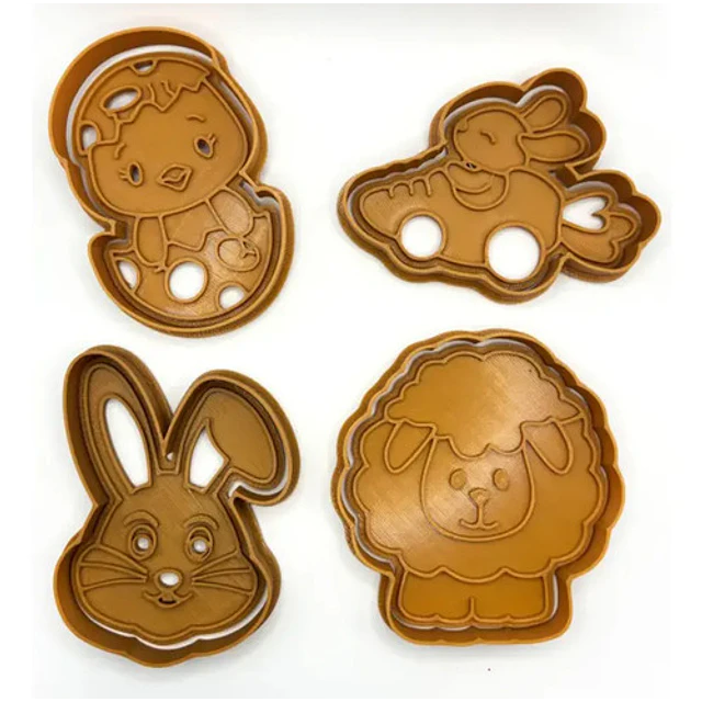 Cortadores De Galletas - Pascua (pack 4 Un)