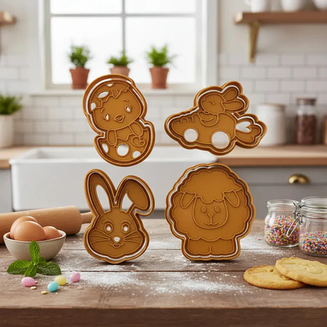 Cortadores De Galletas - Pascua (pack 4 Un)